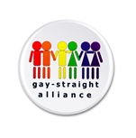 Gay Straight Alliance Button